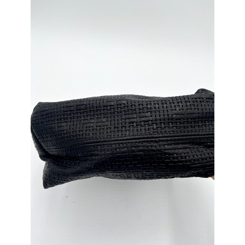 Parker Thatch Small Charlie Leather Black Basketweave - Picture 8 of 16